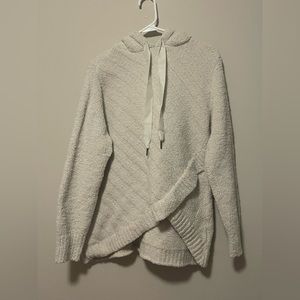 Cream colored hooded sweater, size XXL